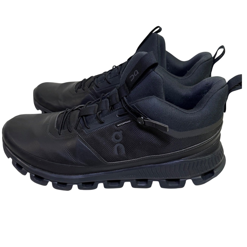 On Cloud Cloudroam Waterproof Mens 14 Black Hiking Running Sneaker Boots Black - Picture 2 of 16